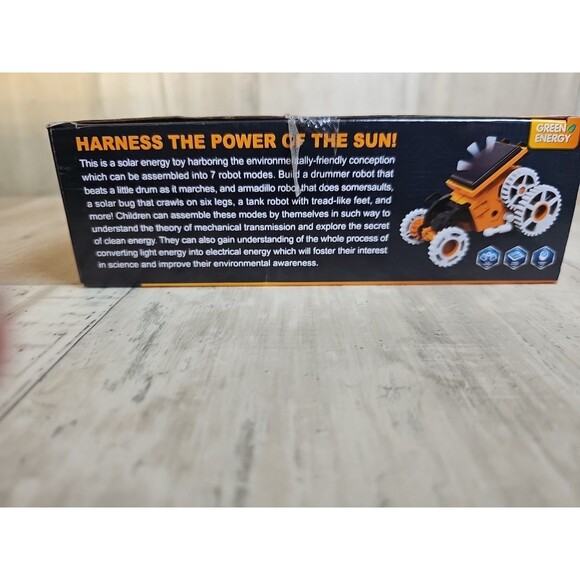 Green Energy 7-in-1 Solar Robot STEM DIY Kit | Buildable Solar Toy for Kids 10+ - Picture 3 of 16
